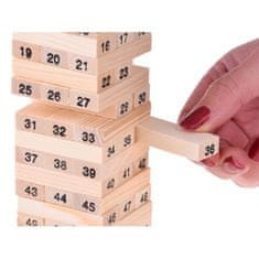 JOKOMISIADA Hra Veža Jenga drevená, 19 cm