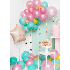 PartyDeco Girlanda Hviezdy, 3,6m, zlatá