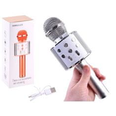 JOKOMISIADA Bezdrôtový karaoke mikrofón, biela