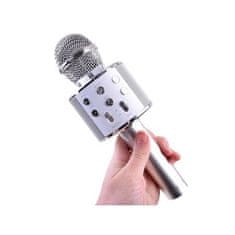 JOKOMISIADA Bezdrôtový karaoke mikrofón, biela