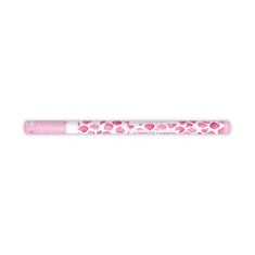 PartyDeco Konfety v tube – lupene ruží, ružové 80cm