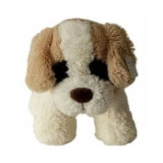 Mac Toys Plyšový psík s hnedými ušami 30cm