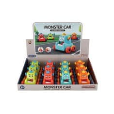 Teddies Auto monster pre najmenších – stláčacie, jazdiace