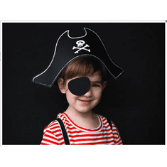 PartyDeco Pirátska čiapka a páska na oko
