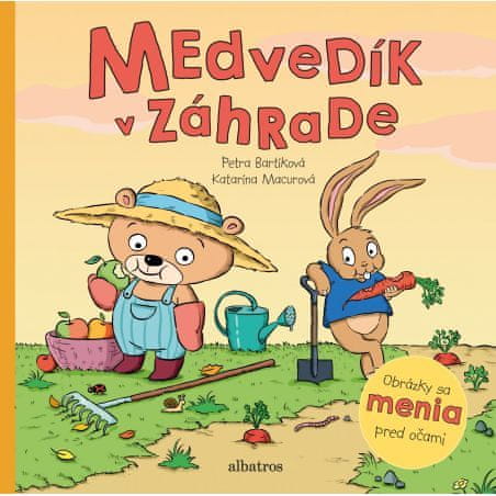 Albatros Medvedík v záhrade