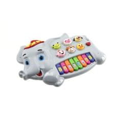 Teddies Piano slon so zvieratkami