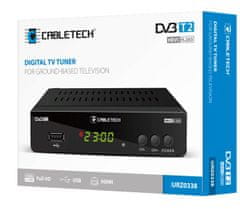 Cabletech Set-top box CABLETECH URZ0336B, DVB-T2/C, H.265 HEVC, scart