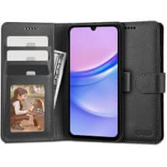 Tech-protect Wallet knižkové puzdro na Samsung Galaxy A15 4G / 5G, čierne