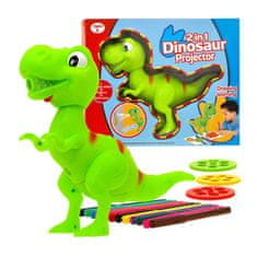 JOKOMISIADA Dinosaurus T-rex projektor projektor + fixky TA0048