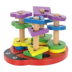 KOMFORTHOME Drevená Beruška Puzzle Montessori Sorter