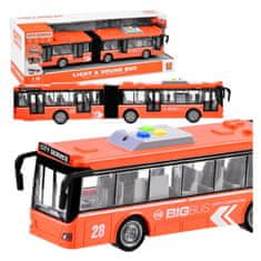 BB-Shop Dlhý kĺbový AUTOBUS 44cm svetelný ZA3833