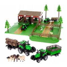 KOMFORTHOME Veľký poľnohospodársky traktor X2 Zvieratá Usadlosť pre deti