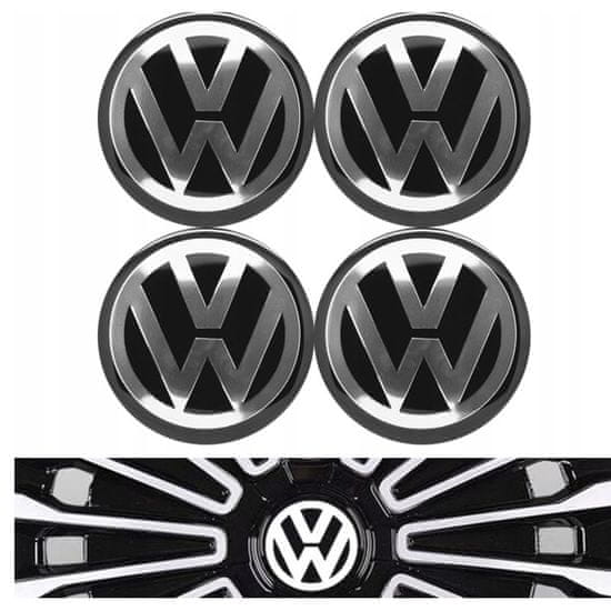 BB-Shop Volkswagen Emblémy na kolesá 60 mm nálepky