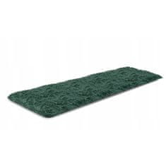 KOMFORTHOME Mäkký huňatý protišmykový koberec 80x300 cm Farba zelená