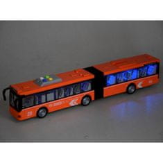 BB-Shop Dlhý kĺbový AUTOBUS 44cm svetelný ZA3833