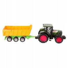 KOMFORTHOME Veľký poľnohospodársky traktor so sklápacím prívesom 54cm
