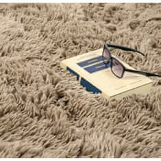 KOMFORTHOME Mäkký huňatý protišmykový koberec 160x220 cm Farba béžová