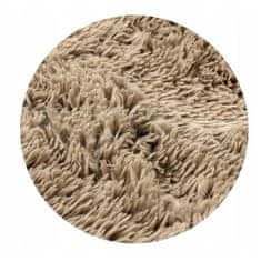 KOMFORTHOME Mäkký huňatý protišmykový koberec 120x160 cm Farba béžová