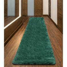 KOMFORTHOME Mäkký huňatý protišmykový koberec 80x300 cm Farba zelená