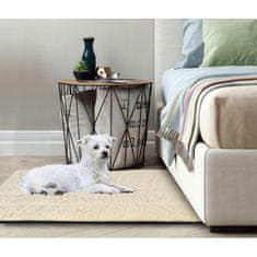KOMFORTHOME Mäkký králičí protišmykový koberec 80x120 cm Farba béžová