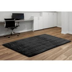 KOMFORTHOME Mäkký protišmykový koberec s králičím povrchom 160x220 cm Farba čierna