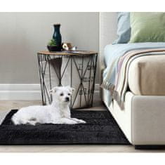 KOMFORTHOME Mäkký protišmykový koberec Rabbit 80x120 cm Farba čierna
