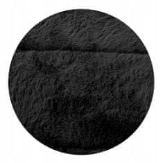 KOMFORTHOME Mäkký protišmykový koberec Rabbit 120x160 cm Farba čierna