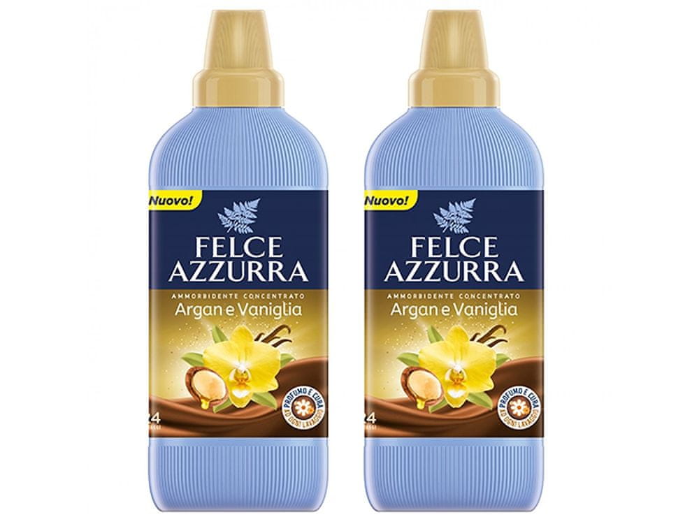 Felce Azzurra Felce Azzurra Koncentrát na oplachovanie textílií - Arganový olej a vanilka 600 ml x2