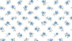 Dadka Obliečky bavlna Malé ruže modré 240x200, 2x70x90 cm