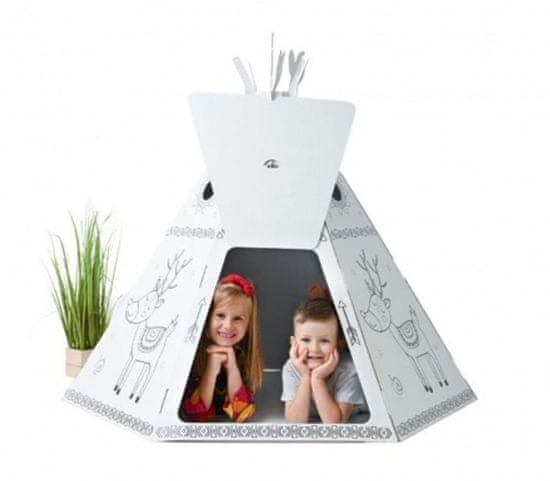 Tektorado Teepee kartonové 126 x 122 x 141 cm