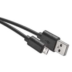 EMOS USB kabel 2.0 A/M - micro B/M 0,2m - černý, Quick Charge SM7007BL USB 2.0 A/M - micro B/M, 0,2m, černý