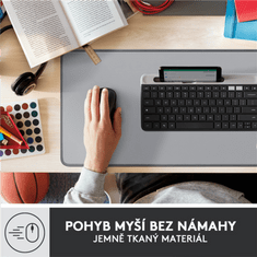 Logitech Podložka pod myš Desk Mat Studio Series. 30 x 70 cm - šedá