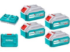 Total Sada baterií a nabíječky TFBCLI20244, 20V Li-ion, 4000mAh, industrial