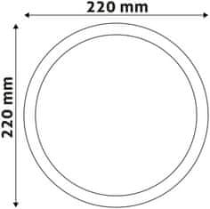 Avide Přisazené svítidlo (9571035) panel přisaz.18W pr.23cm, 4000K, 1490lm