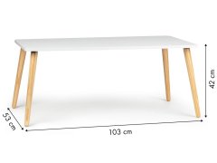 Wellhox Moderný škandinávsky konferenčný stolík, 100 cm