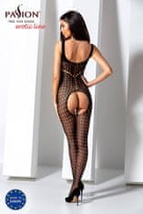 Passion Passion Bodystocking (BS078), čierne šaty sieťované