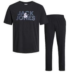 Jack&Jones Pánske pyžamo JACULA Standard Fit 12254994 Black (Veľkosť L)