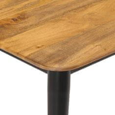 Petromila vidaXL Konferenčný stolík 110x50x40 cm mangový masív a železo