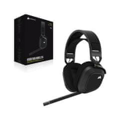 Corsair HS80 RGB Wireless/USB/USB/Bezdrôt/Čierna