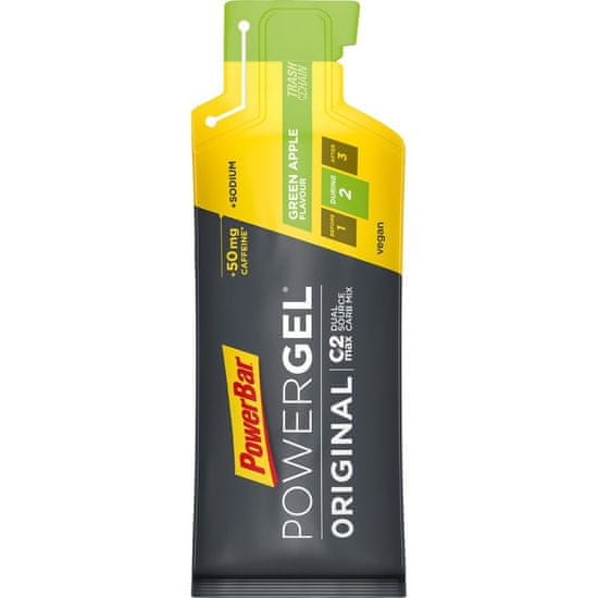 PowerBar Gél POWERGEL zelené jablko s kofeínom 41g