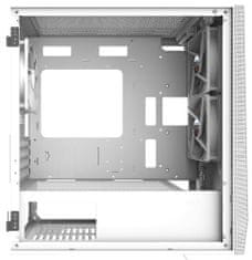 Zalman skriňa Z1 Iceberg white / mini tower / ATX / 3x120 fan / 2xUSB 3.0 / 1xUSB 2.0 / presklená bočnica / biely