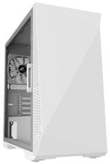 Zalman skriňa Z1 Iceberg white / mini tower / ATX / 3x120 fan / 2xUSB 3.0 / 1xUSB 2.0 / presklená bočnica / biely