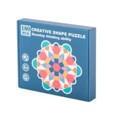 MG Shape Montessori drevené puzzle 180 ks