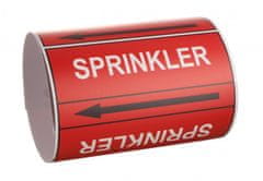 Traiva Páska na značenie potrubia Signus M25 - SPRINKLER Samolepka 130 x 100 mm, délka 1,5 m, Kód: 26107