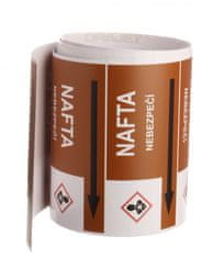 Traiva Páska na značenie potrubia Signus M25 - NAFTA Samolepka 130 x 100 mm, délka 1,5 m, Kód: 26086