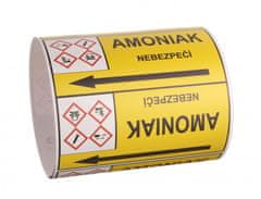 Traiva Páska na značenie potrubia Signus M25 - Amoniak Samolepka 130 x 100 mm, délka 1,5 m, Kód: 25777