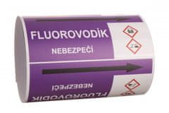 Traiva Páska na značenie potrubia Signus M25 - FLUOROVODÍK Samolepka 130 x 100 mm, délka 1,5 m, Kód: 25953