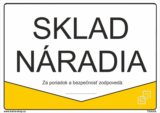 Traiva Sklad náradia Samolepka 297 x 210 mm (A4) tl. 0.1 mm - Kód: 30711