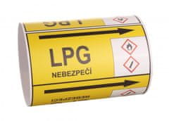 Traiva Páska na značenie potrubia Signus M25 - LPG Samolepka 130 x 100 mm, délka 1,5 m, Kód: 25801