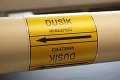Traiva Páska na značenie potrubia Signus M25 - DUSÍK Samolepka 130 x 100 mm, délka 1,5 m, Kód: 25874